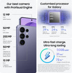 Samsung Galaxy S26 Ultra AI Phone, Privacy Display, Snapdragon AP, 200MP Camera, 16 GB Memory, 1 TB Storage, 5000 mAh Battery, Galaxy AI, Cobalt Violet, (Renewed)