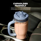 Ninja BlendBOSS Personal Blender, 26oz Tumbler, 1200PW, Cyberspace, DB351CY | 1200-peak-watt BlendBOSS crushes ice to snow. 26-oz leakproof tumbler, chug spout & detachable straw. Dishwasher safe.
