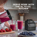 Ninja UltraCrush Professional Blender, 1000W, 72oz Pitcher, 3 Speeds, BP201 | 1000W Total Crushing blades power through ice & fruit. XL 72-oz pitcher, 3 manual speeds plus pulse. Dishwasher safe.