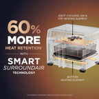 Ninja French Door Premier Air Fry Oven, 10-in-1, 20.3 Qt, Stainless, FO101 | 450F cyclonic air, PFAS-free surface, Air fry, sear crisp, bake, broil, toast, dehydrate
