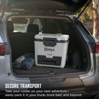Ninja FrostVault™ 30qt Cooler with Wheels, Dry Storage, Spanish Moss | Ninja FrostVault's 30-qt capacity holds 48 cans, keeps food cool & dry, and rolls easily on all-terrain wheels