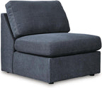 Signature Design by Ashley 6-Piece Modular Sectional, Ink Fabric, Modmax | 100% polyester performance fabric, Reversible cushions, Customizable modular layout, Sag-resistant platform system
