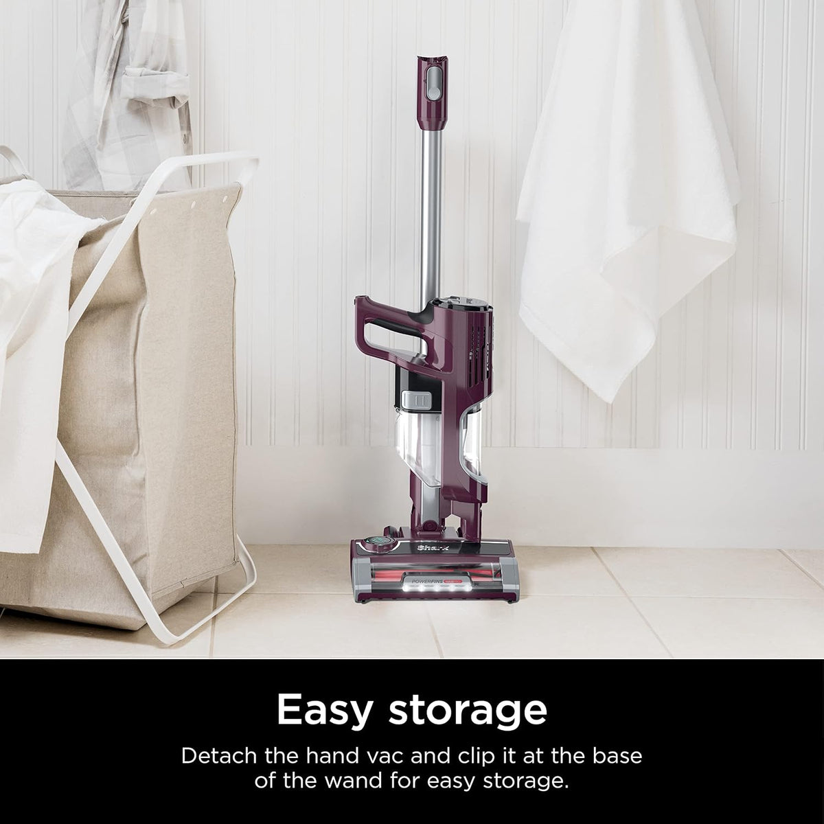 Shark PetPro Corded Stick Vacuum, Odor Tech, Wine Purple, Renewed, HZ702