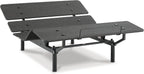 Signature Design by Ashley Cosmic Queen Adjustable Base Bed Frame | Powder coated metal construction, Memory foam and hybrid mattress compatible, Head and foot incline, 2 USB ports