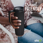 Ello Magnet 18oz Insulated Stainless Steel Travel Mug with Handle, Sonoma