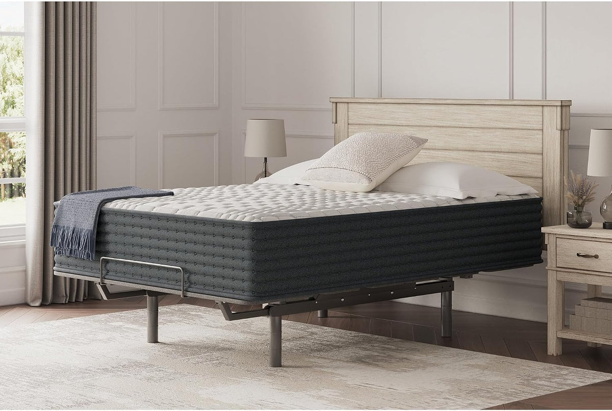 Signature Design by Ashley Hybrid 1300 13 Inch Plush Gel Memory Foam Mattress with Edge Support for Pressure Relief, Queen, Fiberglass-Free, Mattress in A Box