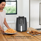 Ninja Air Fryer, 4 Qt Capacity, 4-in-1 Crisp, Roast, Reheat, and Dehydrate, Dishwasher Safe Parts, 105°F-400°F, 1550 Watt, Grey, AF101 | Crisps, roasts, reheats, dehydrates, 1550W, High-gloss finish, Fits 2 lbs fries, Dishwasher-safe