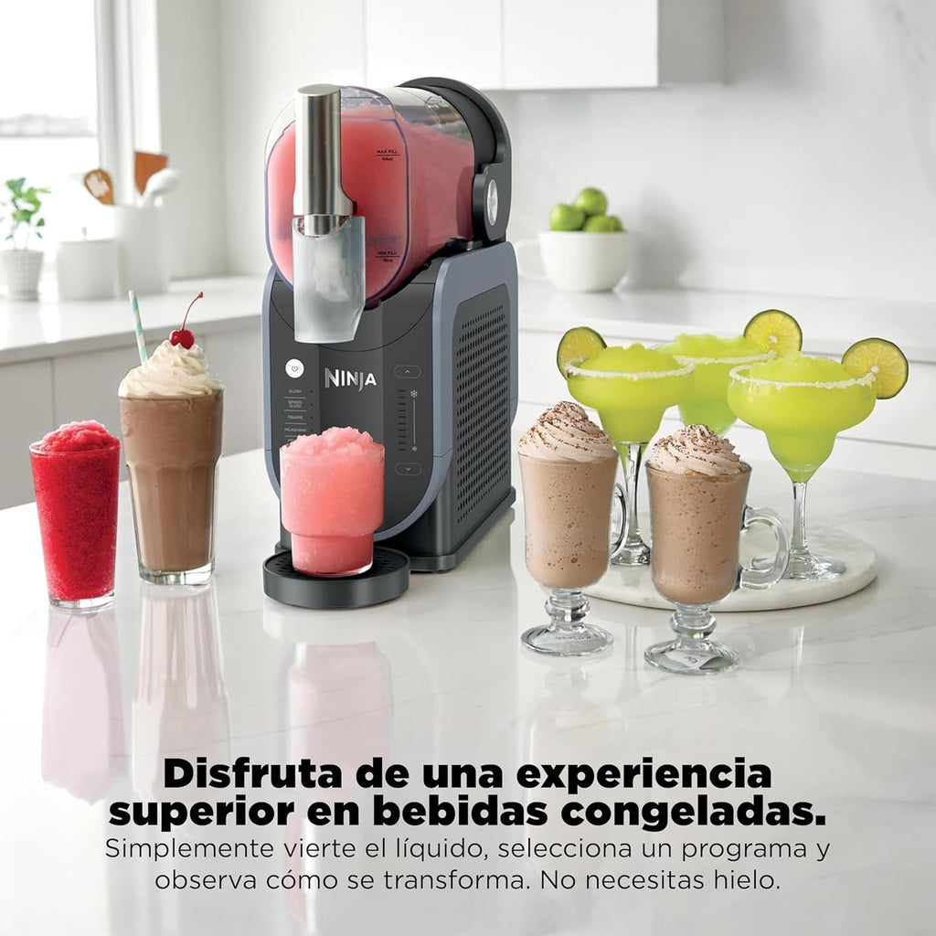 Ninja SLUSHi FS301LAA Frozen Beverage and Granite Maker with RapidChill Technology, 2.6 L (88 oz), 5 Automatic Programs, Ideal for Daisies, Strikes and More, Premium Design, Black, FS301LAA
