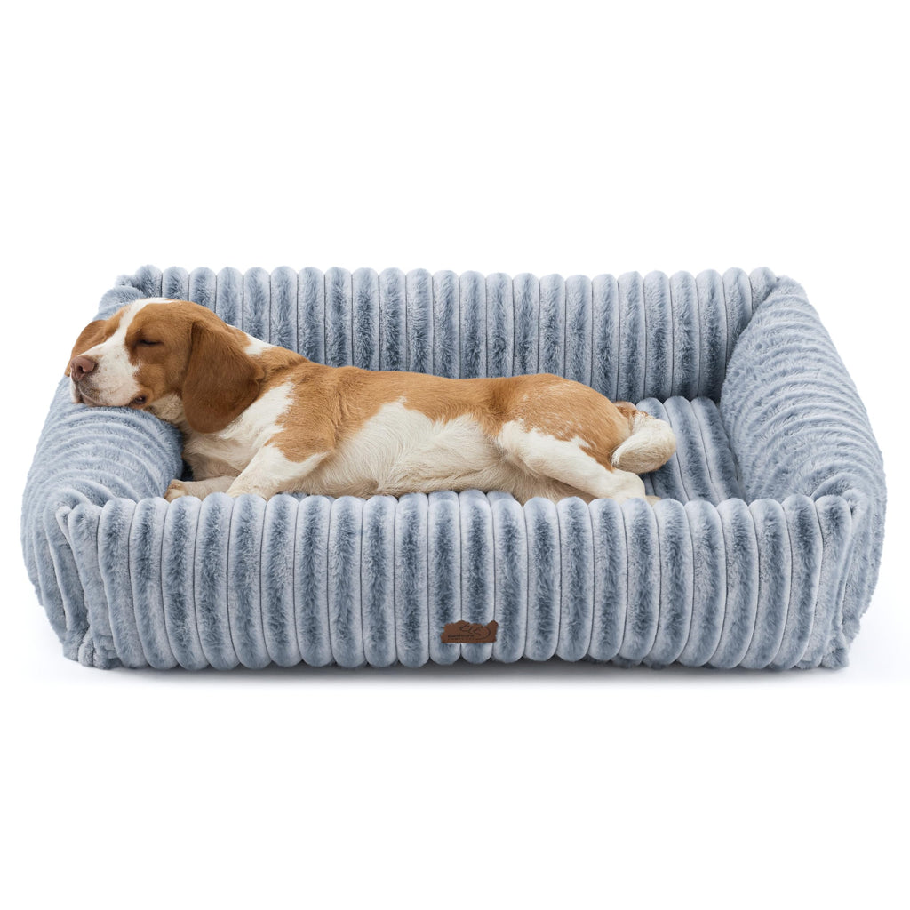 Bedsure ComfyFleece® Cute Dog Beds Large Sized Dog Washable，36in Cream