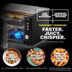 Ninja® Crispi™ Microwave & Air Fryer with FusionCrisp, Black, MW101BK1 | Replaces a countertop microwave and air fryer with 14 functions; Fast 1000W microwave and powerful 1700W Ninja® air fryer.