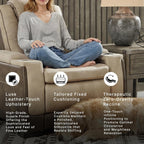 Signature Design by Ashley Zero Gravity Power Recliner Chair, Sand | Easy to clean water resistant performance fabric, Wall hugger power recliner, Living room chairs, Next-Gen Durapella Series
