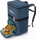 Ninja FrostVault™ Go XL Soft Backpack Cooler, Dry Storage, Lakeshore Blue | Ninja FrostVault Go XL soft cooler, stays cool for hours with a leakproof, easy-access lid, and carries like a backpack