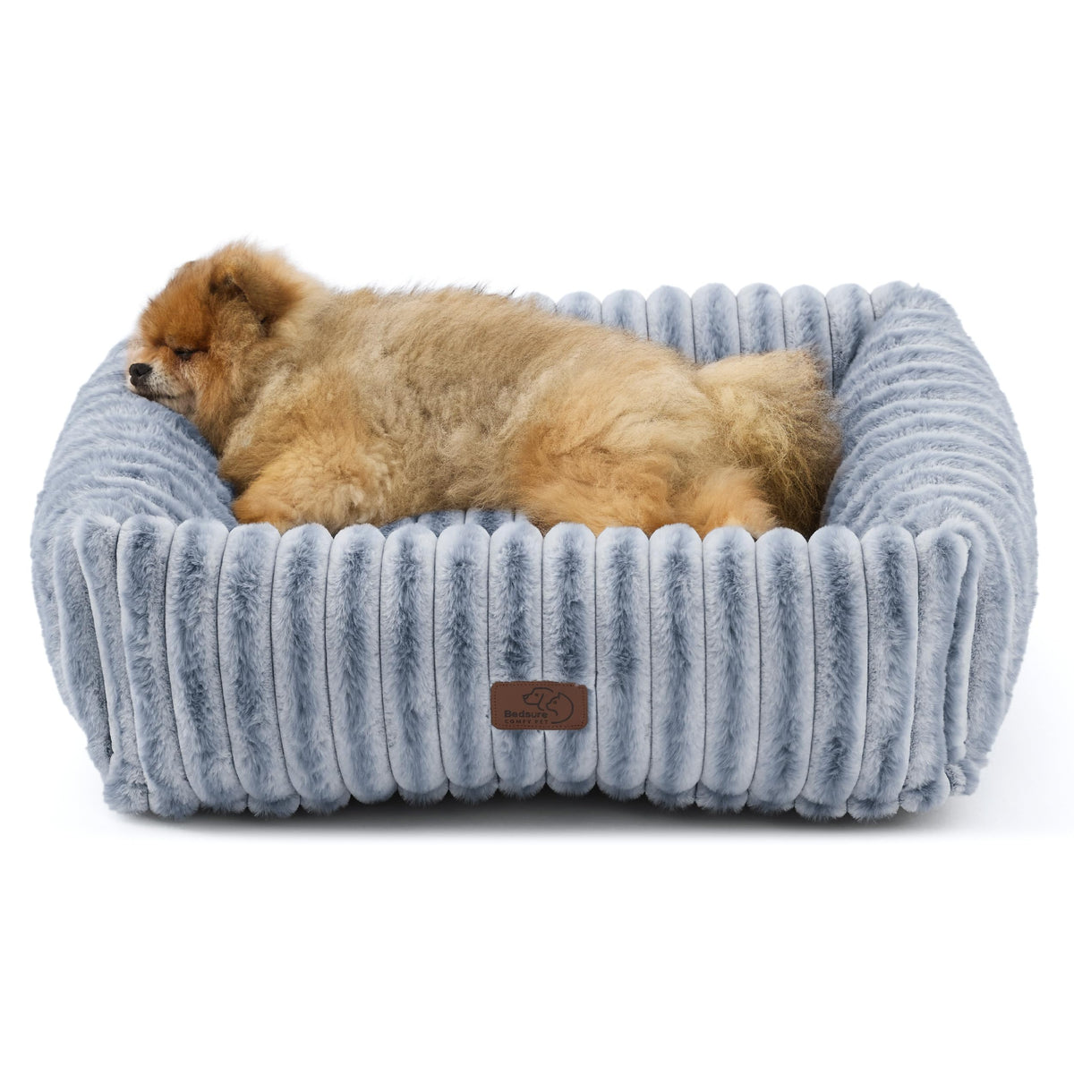 Bedsure ComfyFleece® Cute Dog Beds Large Sized Dog Washable，36in Cream