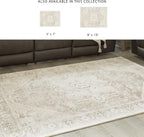Signature Design by Ashley Gatwell Vintage Persian Rug 8x10 | Machine woven polyester face with jute backing, Medium 9 mm pile height, Contemporary area rug for living rooms