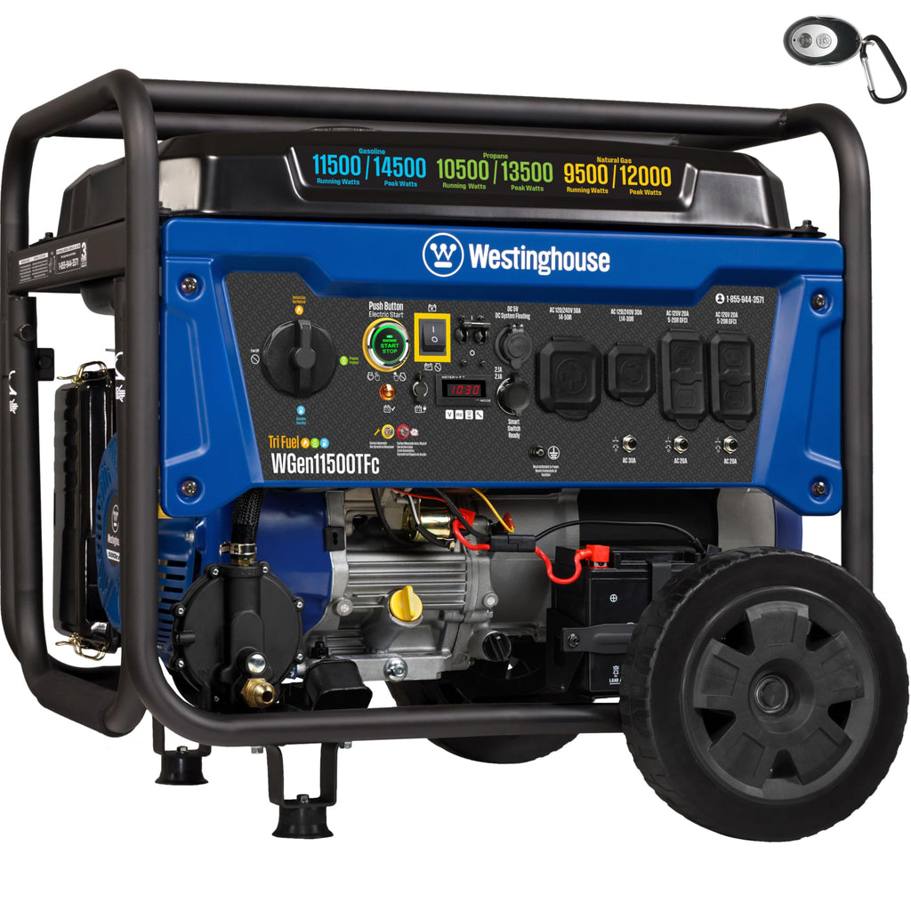 Westinghouse 14500W tri-fuel home backup generator