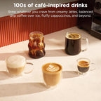 Ninja Luxe Café Mini, Espresso Machine & Drip Coffee, Stainless, ES301 | Built-in Burr Grinder, Precision Scale & Manual Steam Wand, Lattes, Cappuccinos & More