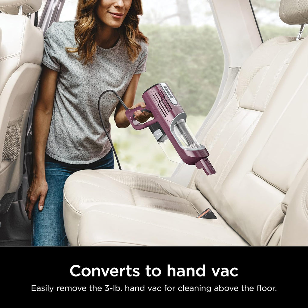 Shark PetPro Corded Stick Vacuum, Odor Tech, Wine Purple, Renewed, HZ702