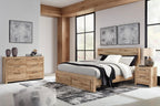 Signature Design by Ashley 6 Drawer Dresser for Bedroom, Golden Oak | 5-minute quick assembly, Contemporary tan brown finish, Durable engineered wood, Hyanna Series