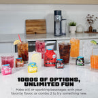 Ninja Thirsti Ultimate Drink System, Soda Maker, Cyberspace, WC3001BL2 | Still or Sparkling, Create fountain-fresh drinks with 20+ zero or low-calorie flavors, Customize your fizz and flavor