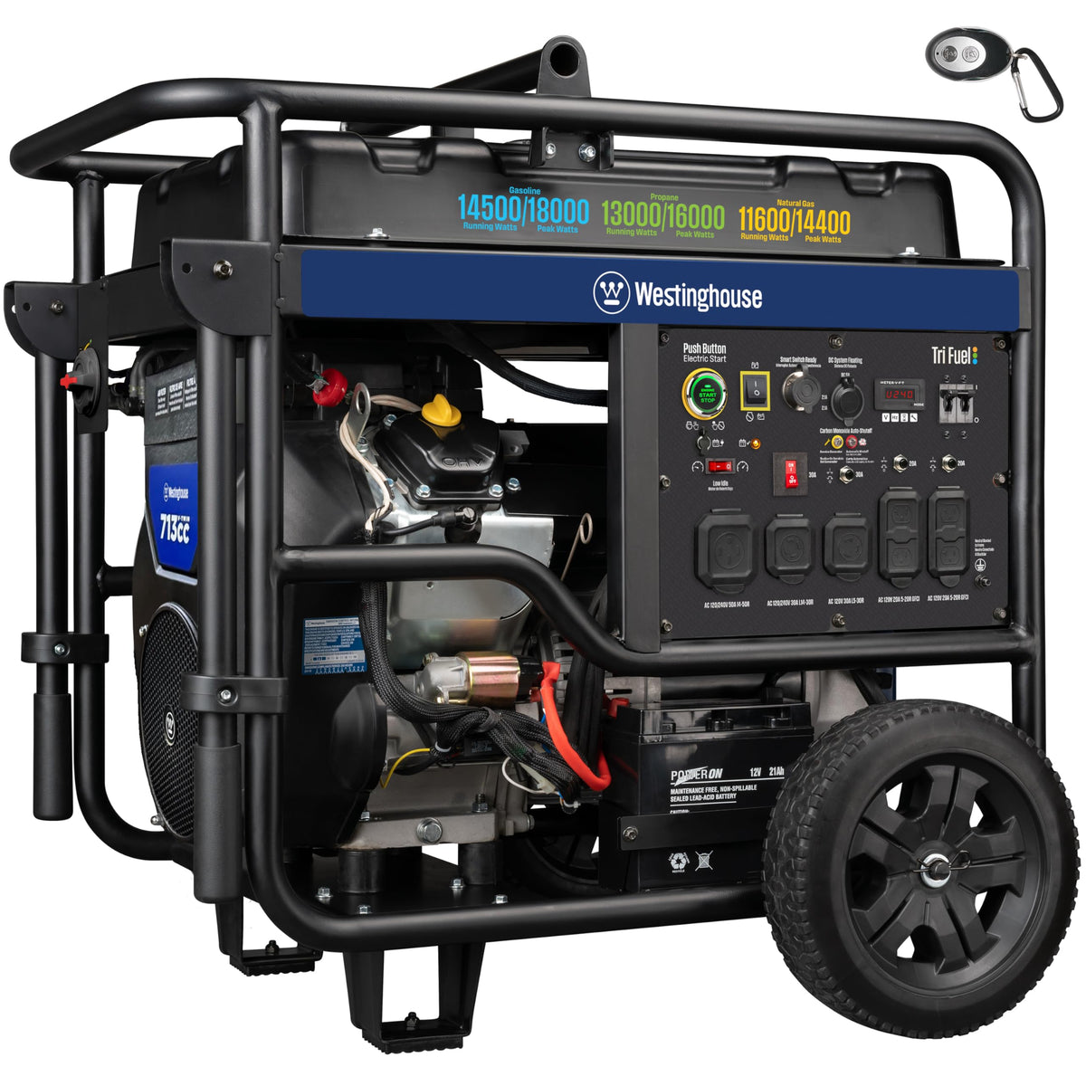 Westinghouse 18000W tri-fuel home backup generator