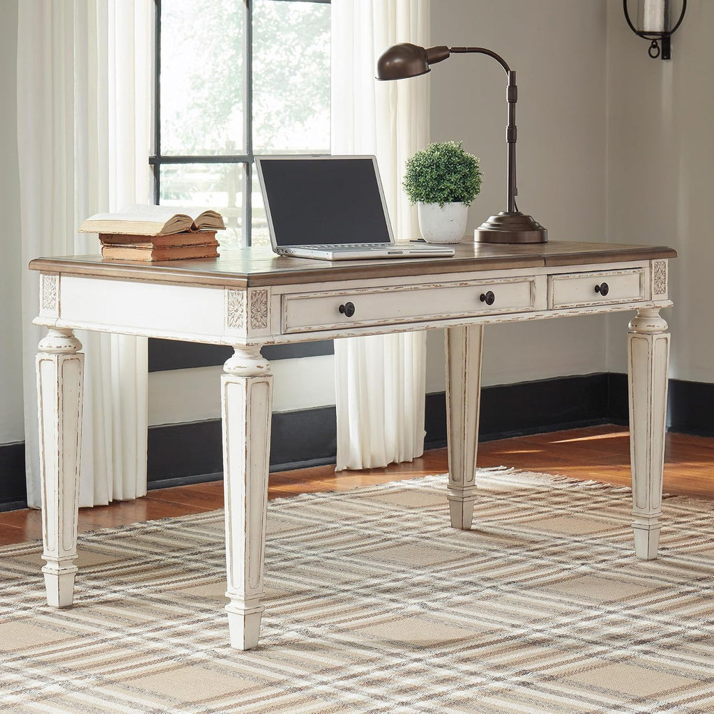 Signature Design by Ashley Realyn Lift Top Standing Desk, 60 in, Two-Tone