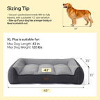 Bedsure SupportMax® Extra Thick Orthopedic XL Dog Bed for Extra Large Dogs