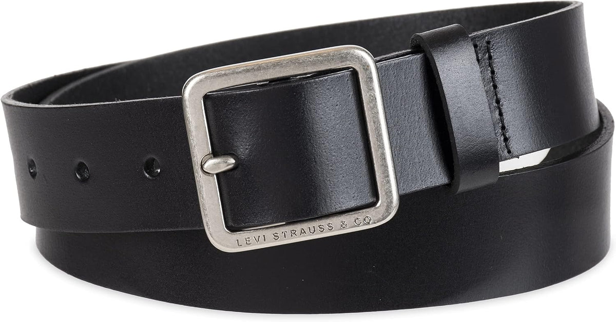 Levi's Women's Casual Leather Belt With Square Buckle – Stylish Jeans & Dress Belt (Regular & Plus Sizes)