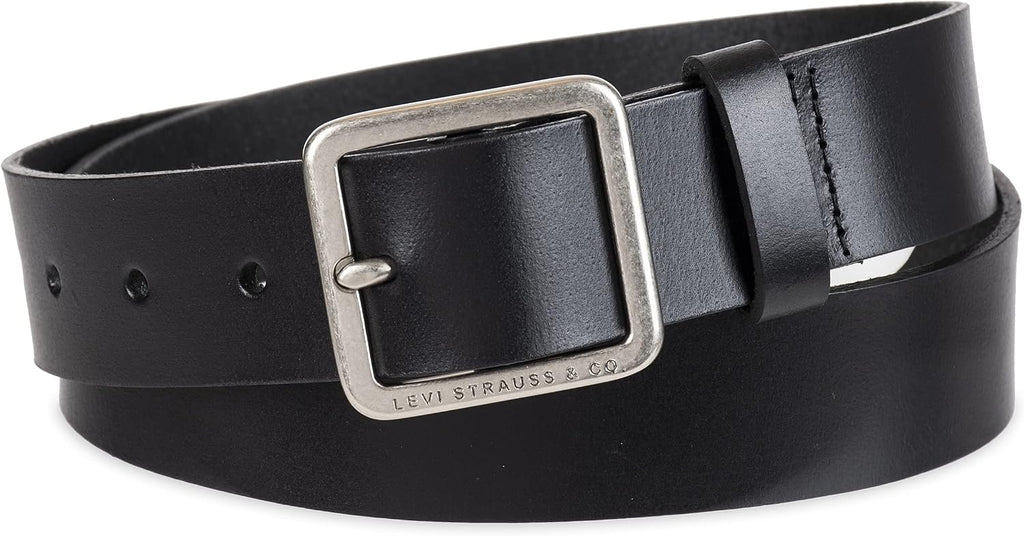 Levi's Women's Casual Leather Belt With Square Buckle – Stylish Jeans & Dress Belt (Regular & Plus Sizes)