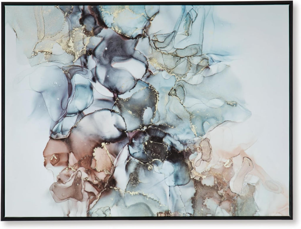 Signature Design by Ashley Modern Abstract Wall Art 30x40 for Living Room | Gallery wrapped canvas in a polystyrene outer frame, For dining rooms, guest spaces, and home offices, Jordsboro Series