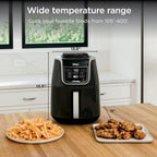 Ninja Air Fryer XL, 5.5 Qt, 5-in-1, Grey, AF150AMZ | Air fry, roast, reheat, dehydrate, 1750W, 400F max, Fits 3 lbs wings, Dishwasher-safe