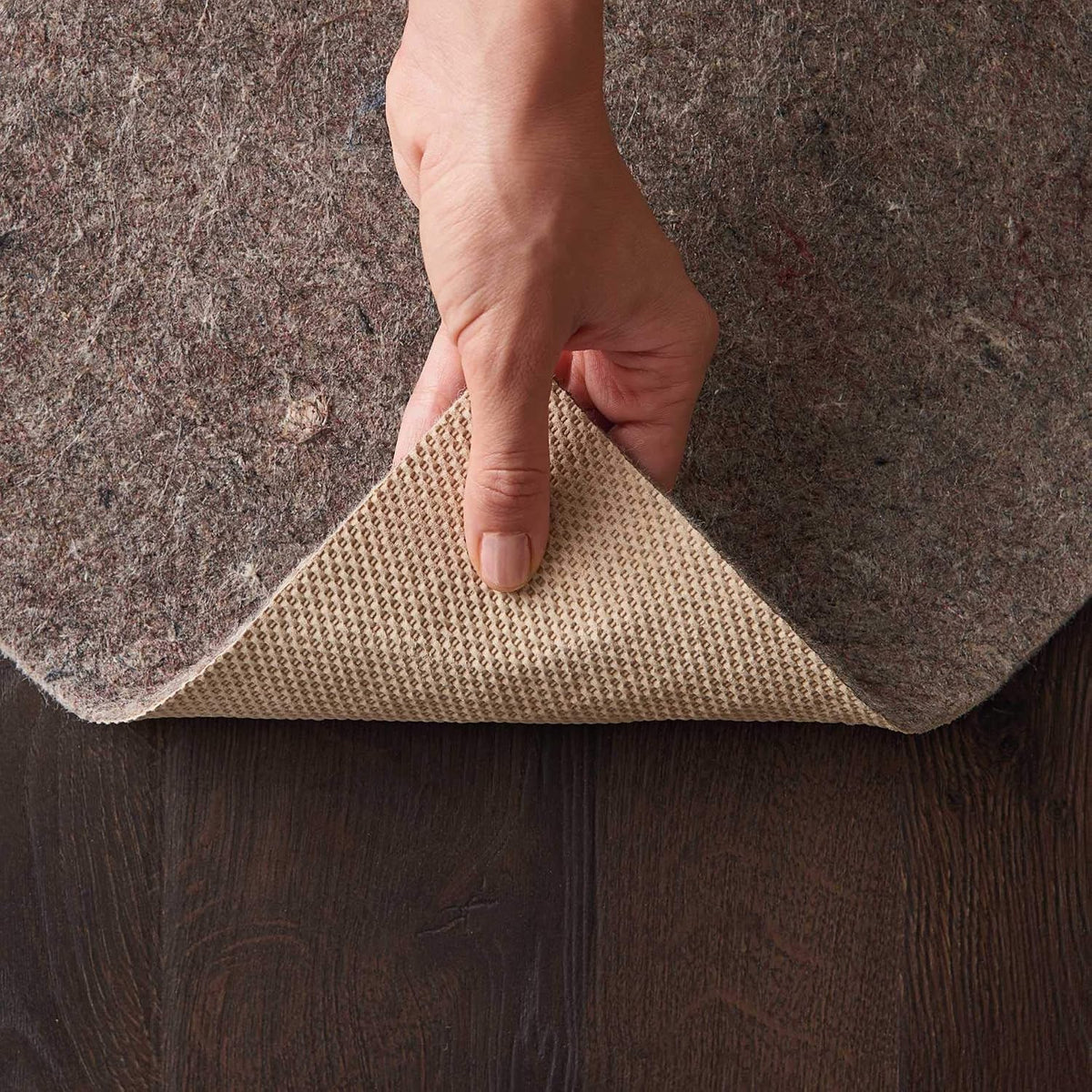 Nourison Home RugLoc Tan 5' x 8' Non-Slip Rug Pad, (5x8)