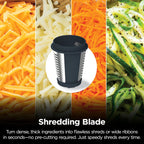 Ninja NeverClog 3-in-1 Juicer, Slicer & Shredder, 32oz Vessel, JC152 | NeverClog auger juices non-stop, plus slicing & shredding attachments. Total Pulp Control, 32-oz vessel, dishwasher safe