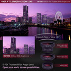 Xenvo Pro Lens Kit for iPhone and Android, Macro and Wide Angle Lens with LED Light and Travel Case Black