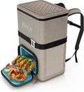 Ninja FrostVault™ Go XL Soft Backpack Cooler, Dry Storage, Birch Beige | Ninja FrostVault Go XL soft cooler, stays cool for hours with a leakproof, easy-access lid, and carries like a backpack
