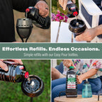 Tiki BiteFighter Mosquito Repellent Torch Fuel - 1 Gallon (128 oz.), Citronella & Cedar Formula for Mosquito Repellency, Easy Pour Bottle, Use with Torches & Table Torches, Outdoor & Backyard Use