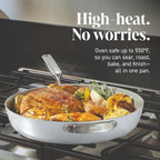 Ninja NeverQuit 3-Piece Ceramic Fry Pan Set, Iceland Blue, CQ13000BL4