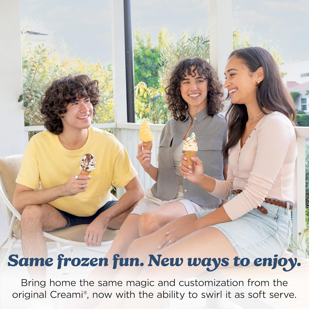 Ninja Creami Scoop & Swirl 13-in-1 Ice Cream and Soft Serve Maker, NC701BR | Ninja Creami Scoop and Swirl turns almost anything into ice cream and soft serve at a button touch, scooped or swirled