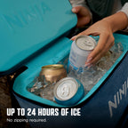 Ninja FrostVault™ Go Soft Backpack Cooler, Dry Storage, Hammock Hangout | Ninja FrostVault Go soft cooler, stays cool for hours with a leakproof, easy-access lid, and carries like a backpack