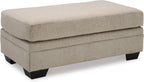 Signature Design by Ashley Stonemeade Rectangular Chenille Ottoman, Taupe | Plush taupe 100% polyester chenille, Instant setup with zero assembly required, Fits standard 32 in doorways