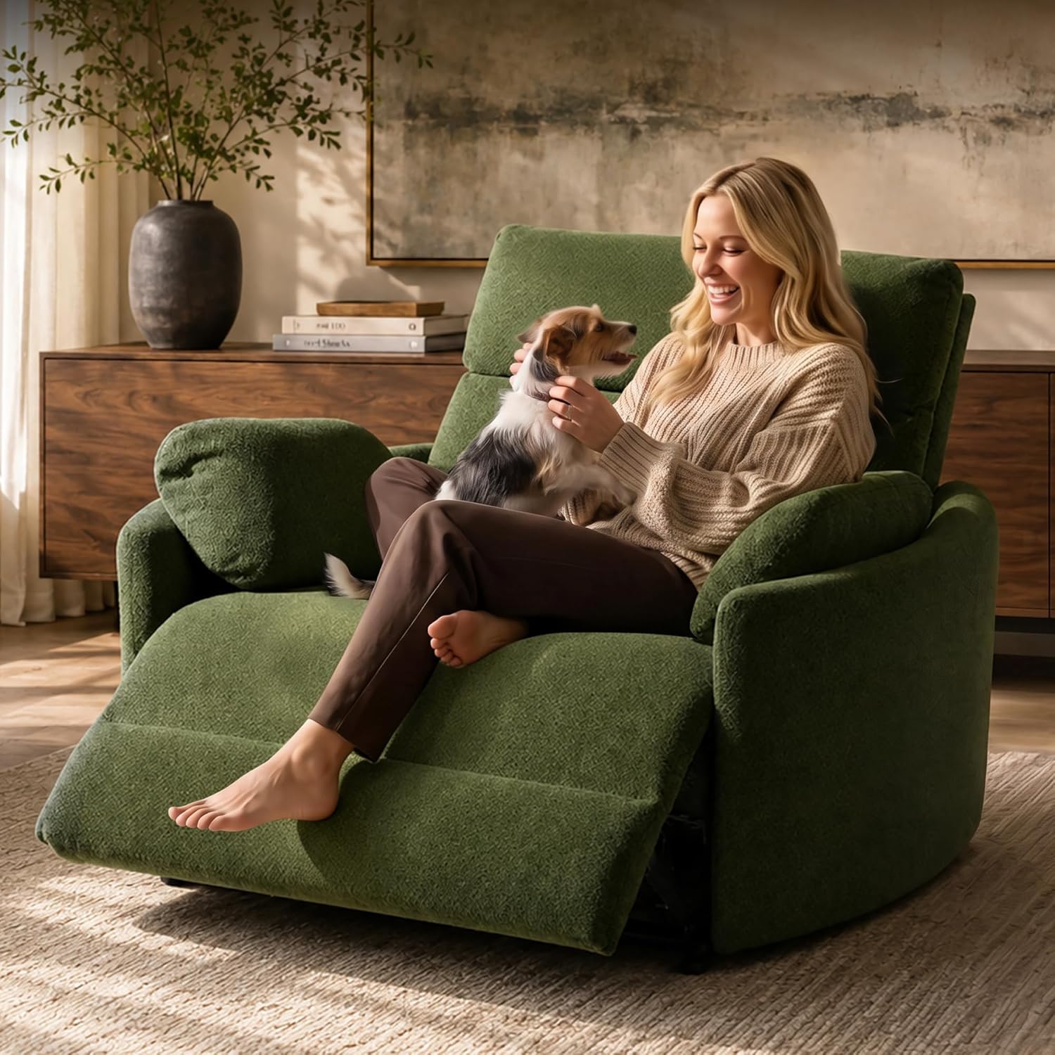Tivra™ Mochi Oversized Power Recliner - 54" Luxury Lounging Chair