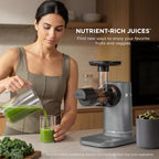 Ninja NeverClog Cold Press Juicer, 24oz Jug, 36oz Pulp, Charcoal, JC151 | 150W high-torque auger juices fibrous fruits & veggies. Total Pulp Control, 2 one-touch programs. Dishwasher safe.
