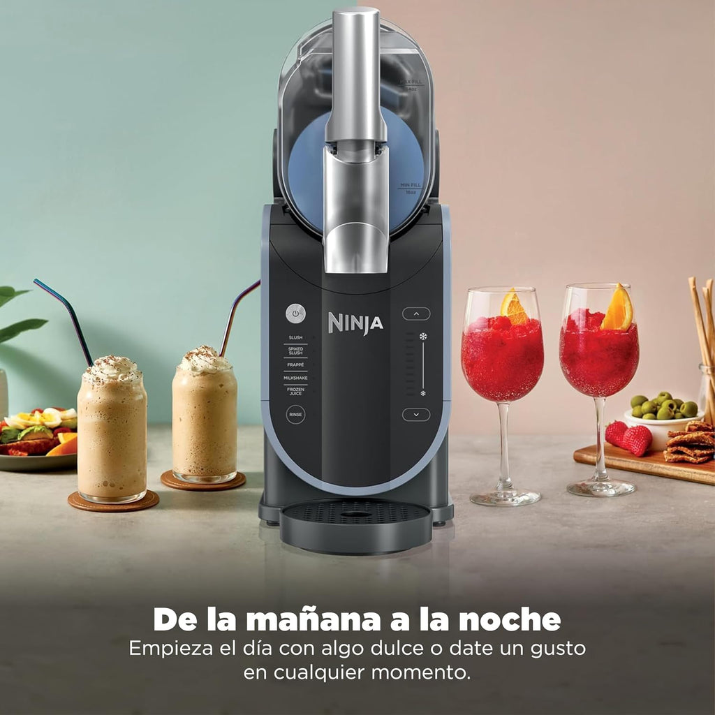 Ninja SLUSHi FS301LAA Frozen Beverage and Granite Maker with RapidChill Technology, 2.6 L (88 oz), 5 Automatic Programs, Ideal for Daisies, Strikes and More, Premium Design, Black, FS301LAA