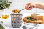 Ello DuraGlass Rounds Glass Food Storage Containers - Meal Prep Bowls with Silicone Sleeve and Airtight Lids, 3 Cup, Gray
