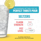 Ninja Thirsti Flavored Water Drops, SELTZER Lemon, Crisp and Refreshing Sparkling Water, Zero Calories, Zero Sugar, Zero Sweeteners, Makes 20, 12oz drinks, 3 Pack, WCFLEMNAM