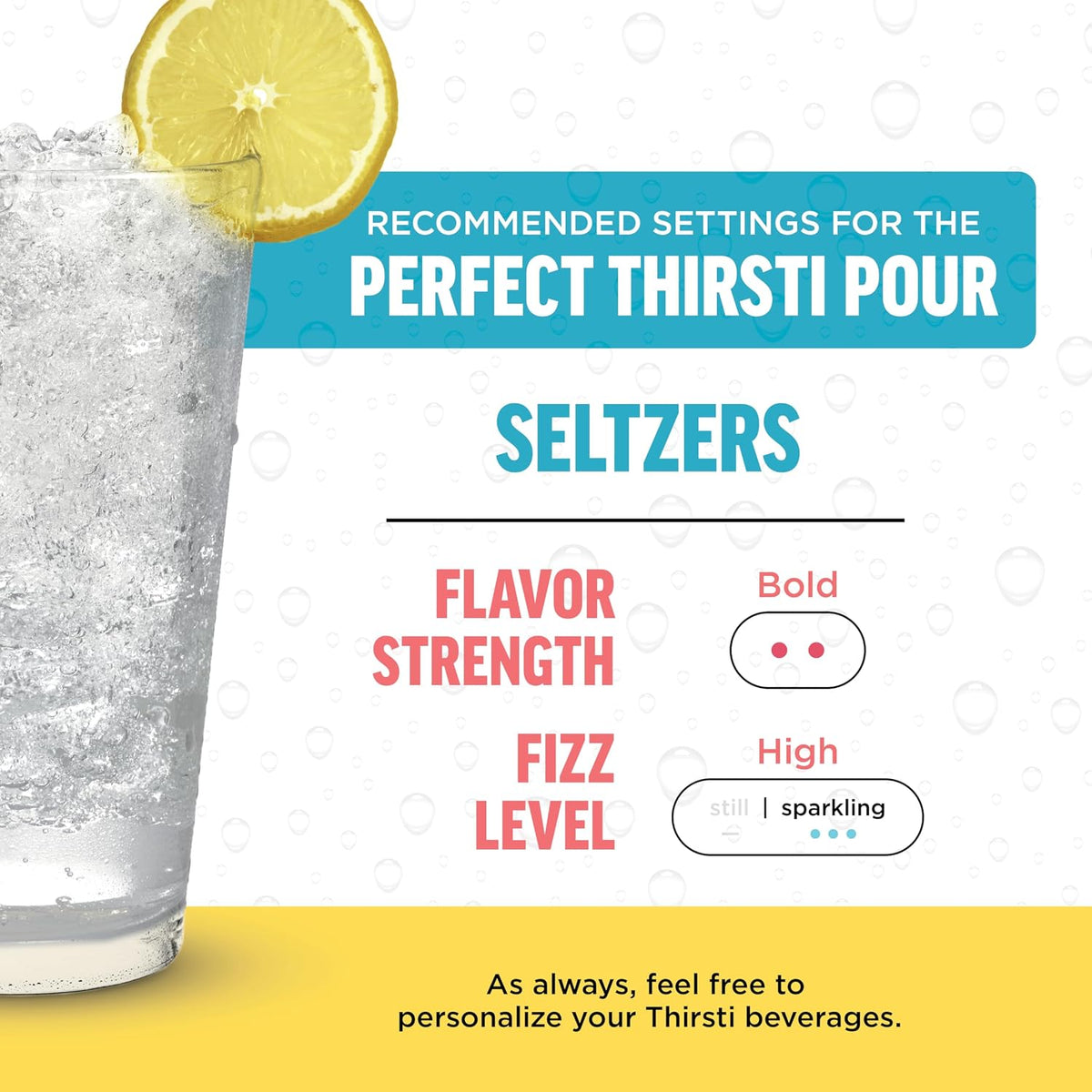Ninja Thirsti Flavored Water Drops, SELTZER Lemon, Crisp and Refreshing Sparkling Water, Zero Calories, Zero Sugar, Zero Sweeteners, Makes 20, 12oz drinks, 3 Pack, WCFLEMNAM