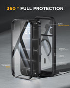 Miracase for iPhone 18 Pro Case Full-Body Cover with Glass Screen Protector