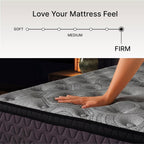 Signature Design by Ashley 12 Inch Medium Firm Hybrid Mattress Queen, Gray