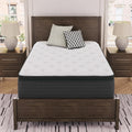 Signature Design by Ashley Queen Pillow Top 13 ' Pillow Top Hybrid Mattress with Gel Memory Foam, Edge Support for Cool Sleep and Pressure Relief, Fiberglass-Free, Bed In A Box
