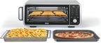 Ninja Digital Air Fry Pro Countertop Oven, 8-in-1, XL, Silver, SP201 | Extended height, Flip up & away, Air fry, roast, bake, broil, toast, dehydrate, 1800W