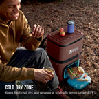 Ninja FrostVault™ Go XL Soft Backpack Cooler, Dry Storage, Canyon Red | Ninja FrostVault Go XL soft cooler, stays cool for hours with a leakproof, easy-access lid, and carries like a backpack